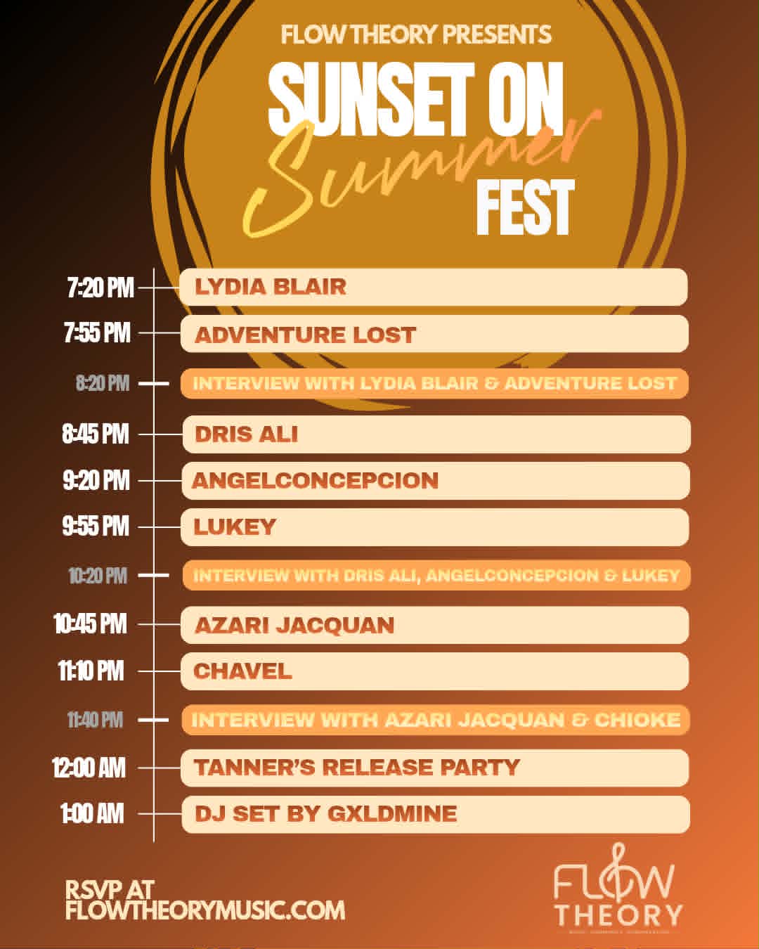 Run of Show — Sunset on Summer Fest, Friday August 28 at Velvet Whip, 319 N 11th St, Philadelphia. Set times and lineup.